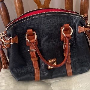 Dooney & Burke Black and Brown Leather Purse